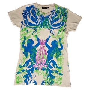 CHRISTIAN AUDIGIER GRAPHIC TEE FOIL LETTERING